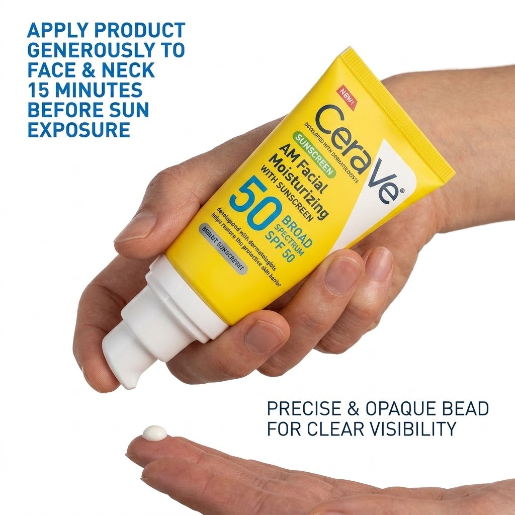CeraVe Invisible Mineral Sunscreen SPF 50 – Lightweight Face Sunscreen