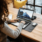 4-in-1 Wireless Charging Laptop Sleeve – Portable Workstation