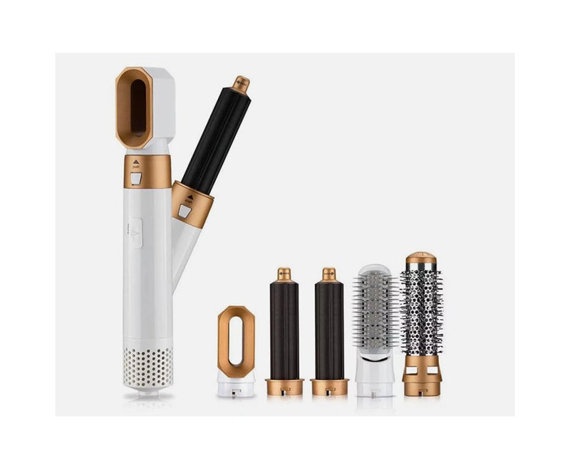 5-in-1 Hair Brush – Straighten, Curl & Style Your Hair in Minutes ✨