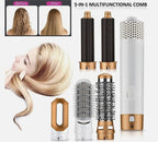 5-in-1 Hair Brush – Straighten, Curl & Style Your Hair in Minutes ✨