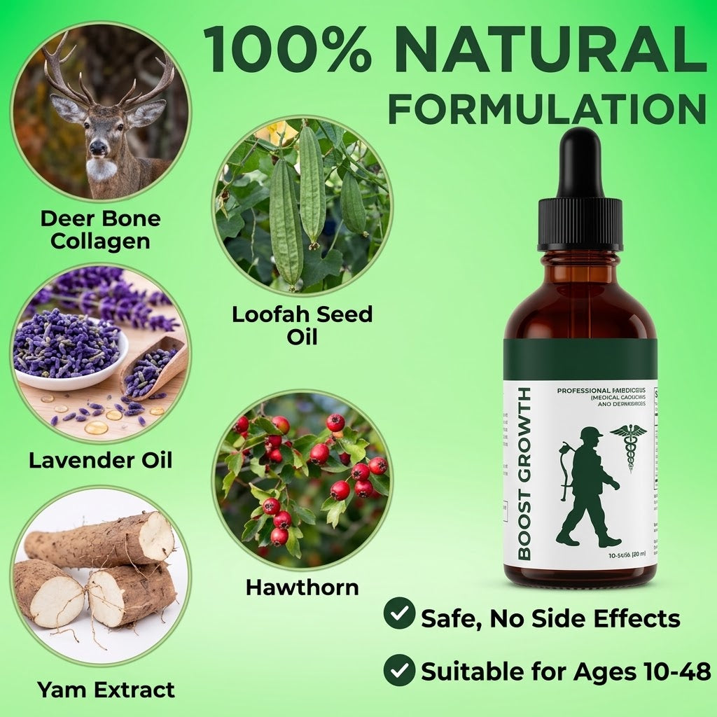 Height Booster Drops 30ml – Kids’ Daily Growth & Bone Support Formula