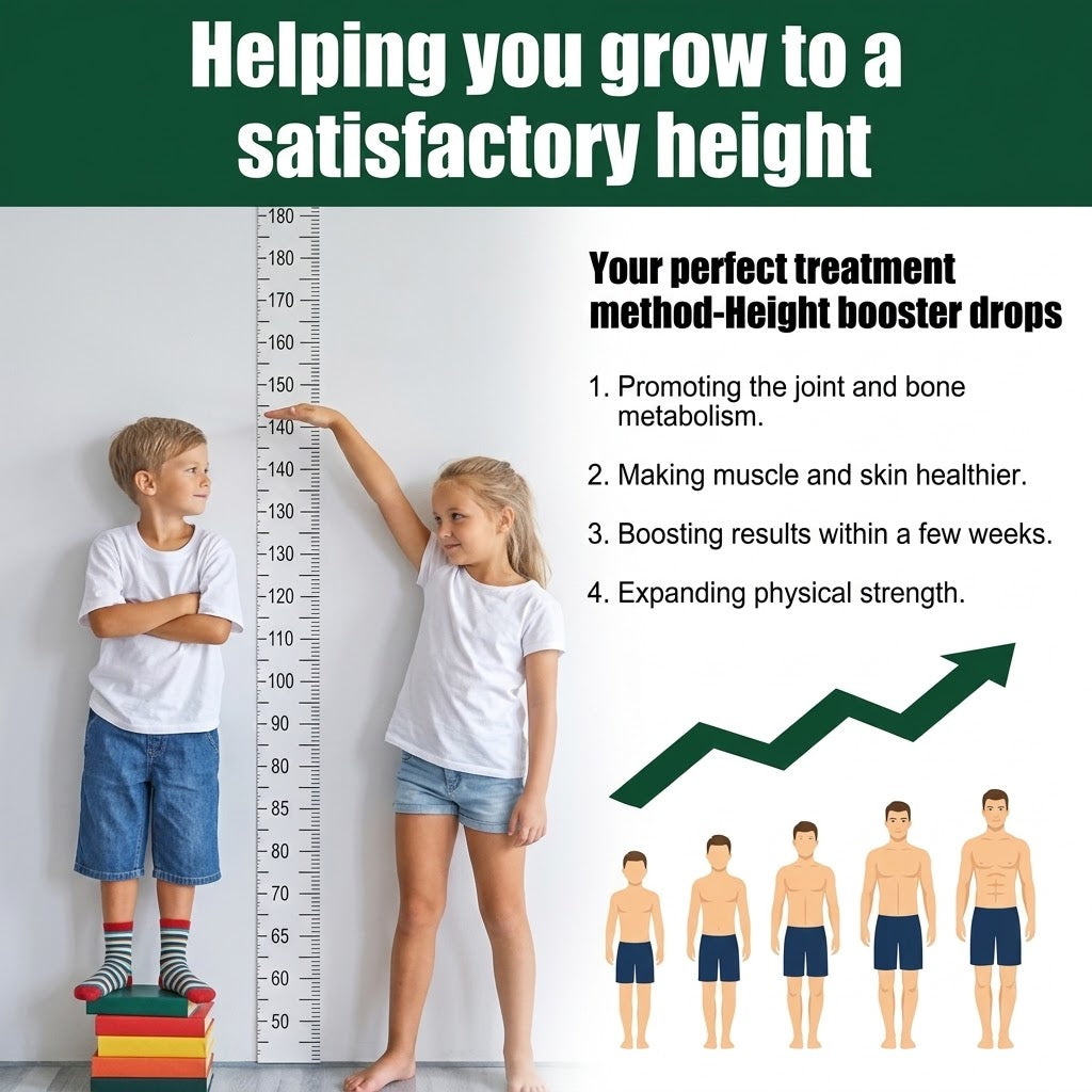 Height Booster Drops 30ml – Kids’ Daily Growth & Bone Support Formula