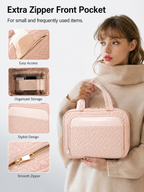 Large Hanging Travel Cosmetic Bag – Waterproof Multi-Compartment Organizer