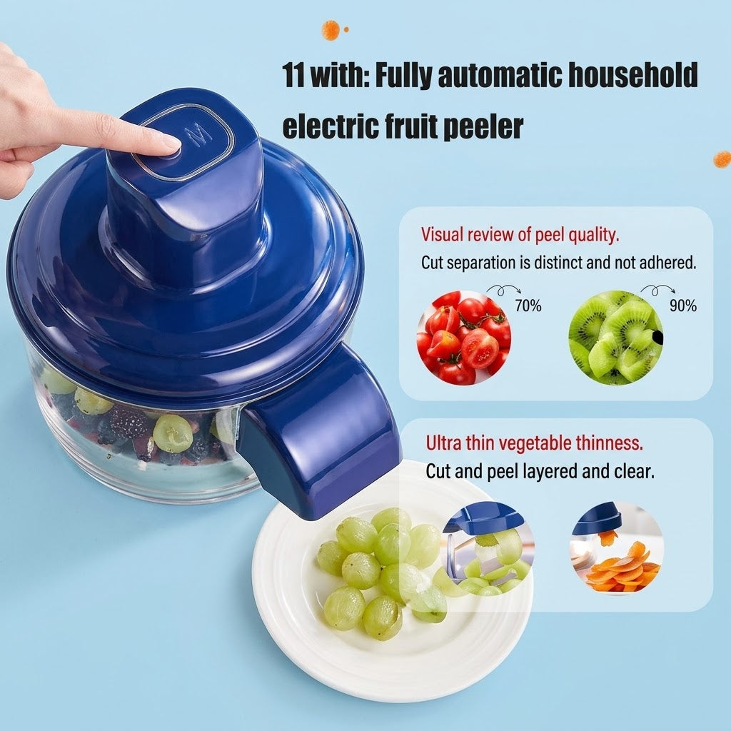 Fruit & Vegetable Peeler with Container – Fast & Easy Kitchen Tool