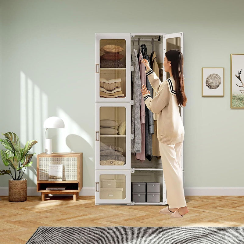 Foldable Modular Portable Wardrobe – Smart Space-Saving Storage Solution
