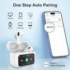Pro AirPods With Touch Display Screen – Smart Wireless Earbuds with ANC & ENC