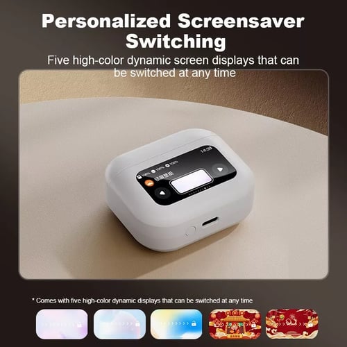 Pro AirPods With Touch Display Screen – Smart Wireless Earbuds with ANC & ENC