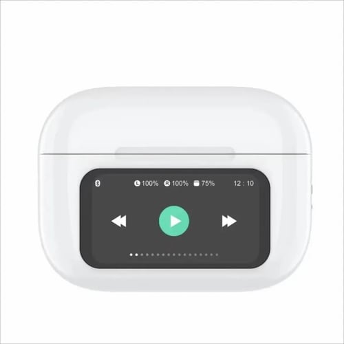 Pro AirPods With Touch Display Screen – Smart Wireless Earbuds with ANC & ENC
