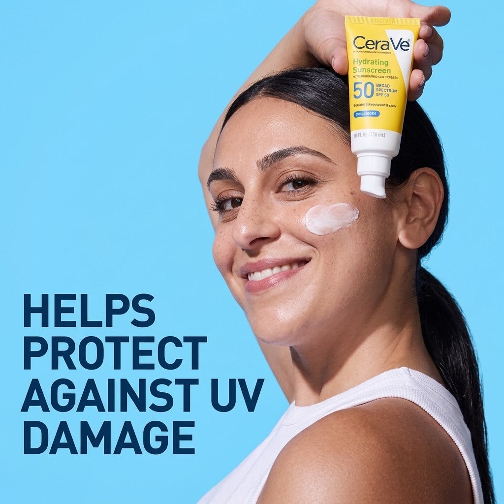 CeraVe Invisible Mineral Sunscreen SPF 50 – Lightweight Face Sunscreen