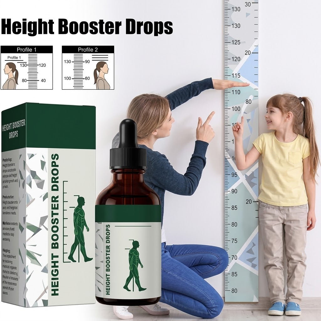 Height Booster Drops 30ml – Kids’ Daily Growth & Bone Support Formula