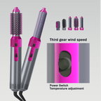 5-in-1 Hot Air Brush – Hair Dryer, Straightener, Curler & Volumizer