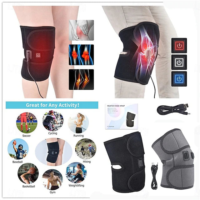 Electric Heating Knee Pad – Instant Relief for Knee & Muscle Pain with Cold Therapy Mesh (35% OFF)