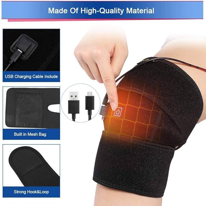 Electric Heating Knee Pad – Instant Relief for Knee & Muscle Pain with Cold Therapy Mesh (35% OFF)