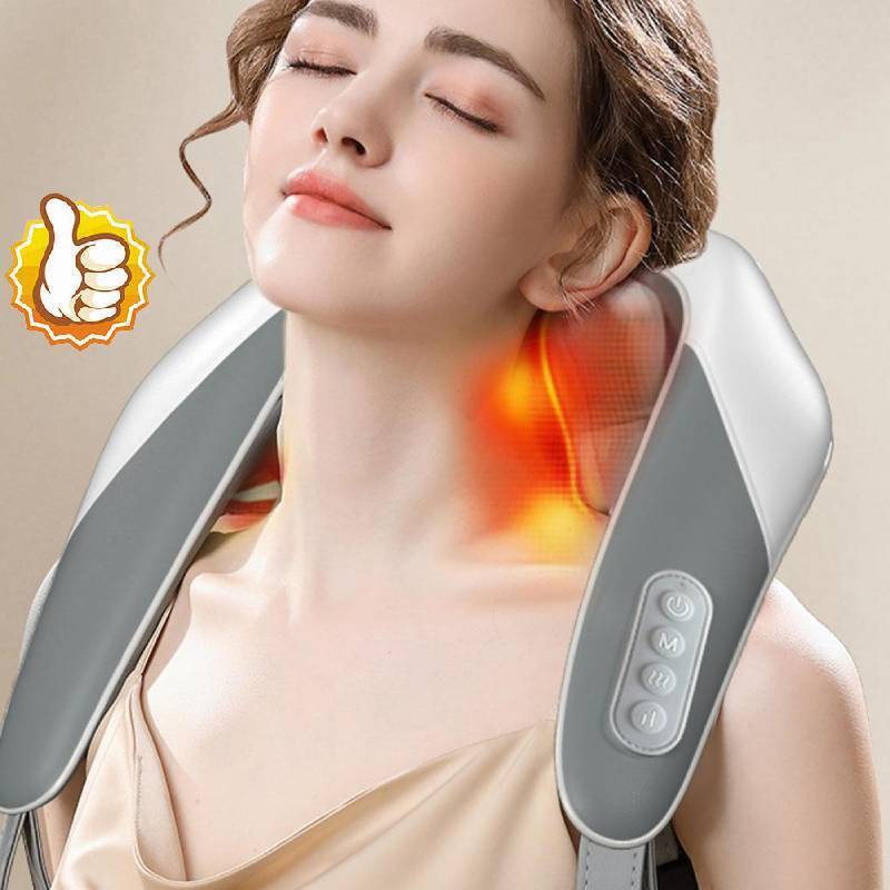 Smart Cordless Neck, Shoulder & Body Massager — Deep Tissue Kneading (35% OFF)