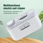2-in-1 Electric Nail Clipper & Nail File – Smart Nail Care Made Easy!