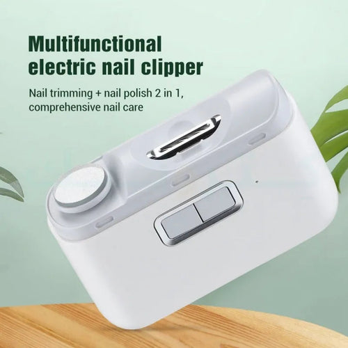 2-in-1 Electric Nail Clipper & Nail File – Smart Nail Care Made Easy!