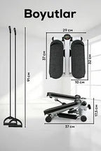 Fitness Stepper Exerciser with Rope – Home Workout Made Easy
