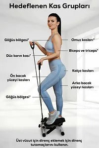 Fitness Stepper Exerciser with Rope – Home Workout Made Easy