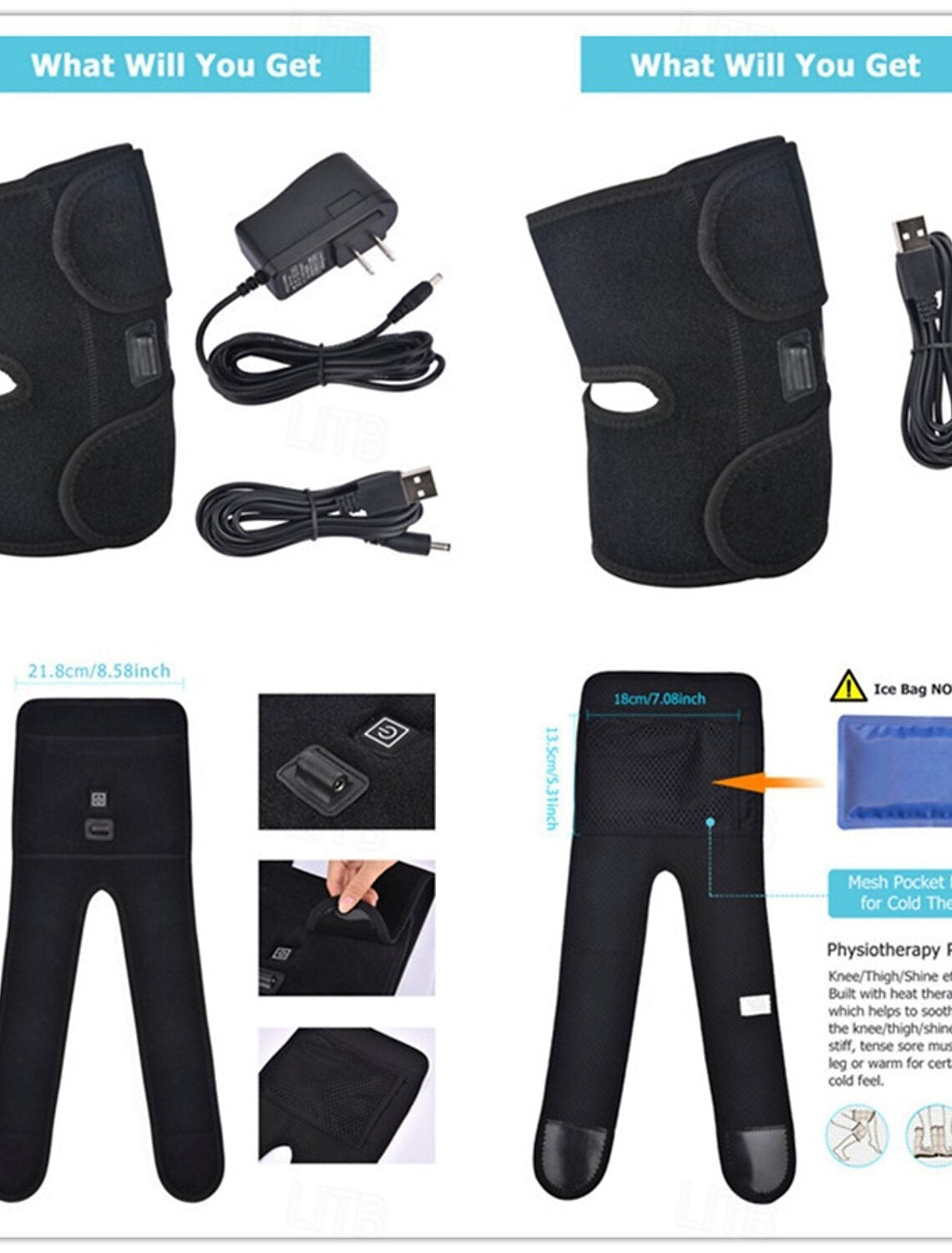 Electric Heating Knee Pad – Instant Relief for Knee & Muscle Pain with Cold Therapy Mesh (35% OFF)