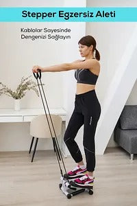 Fitness Stepper Exerciser with Rope – Home Workout Made Easy
