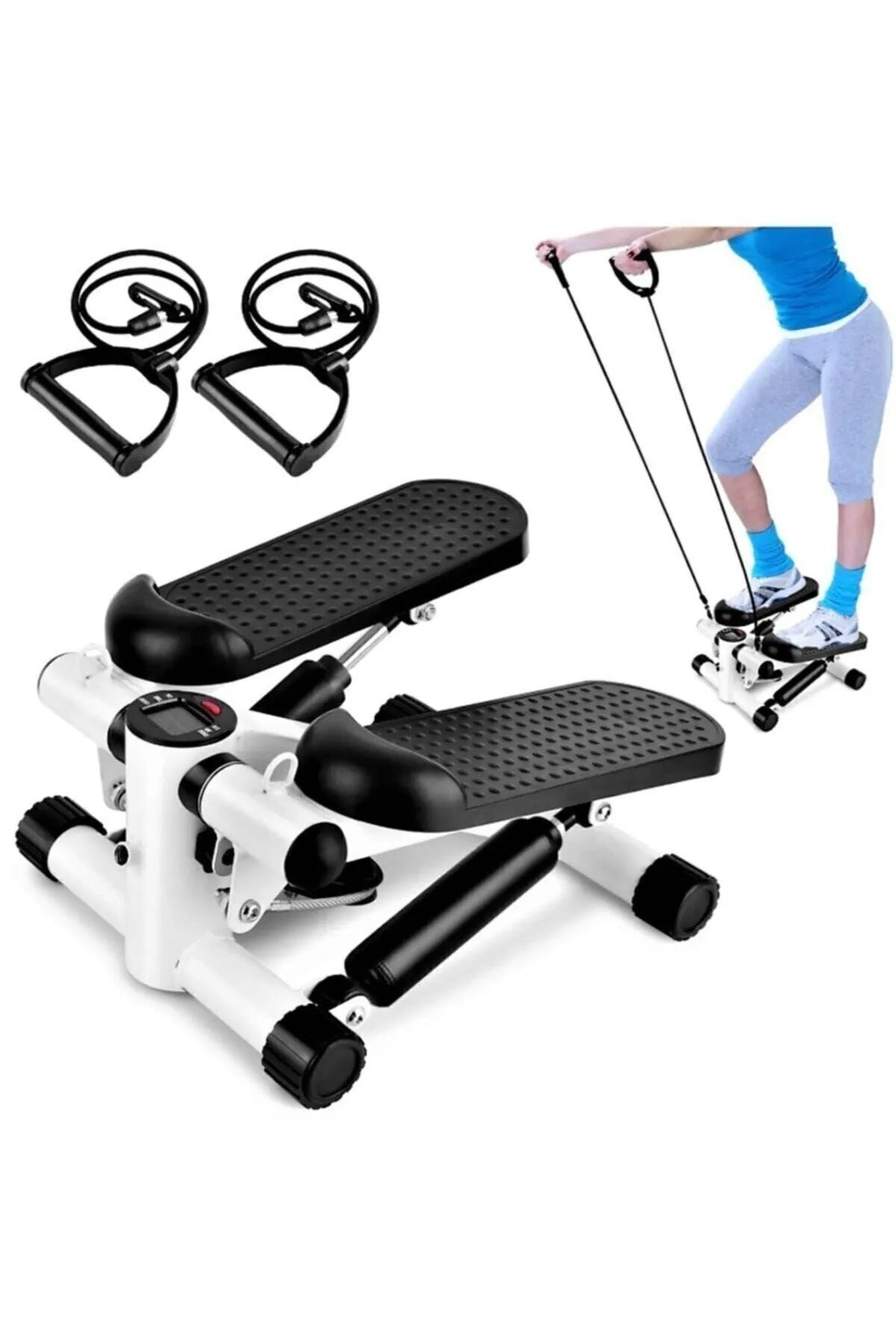 Fitness Stepper Exerciser with Rope – Home Workout Made Easy