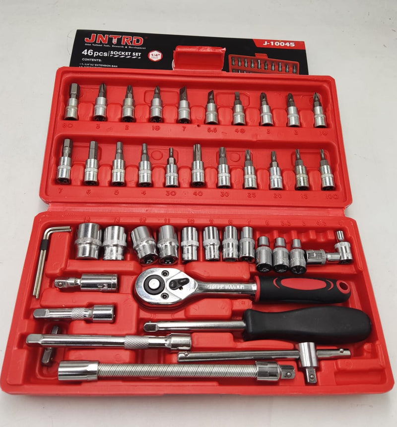 46-Piece Screwdriver & Socket Bit Set – Heavy-Duty Repair Tool Kit