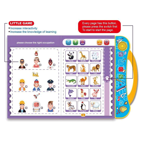 Interactive Phonics Learning Book for Kids – Talking Sound Book with Educational Games & Learning Pen | 3+ Years