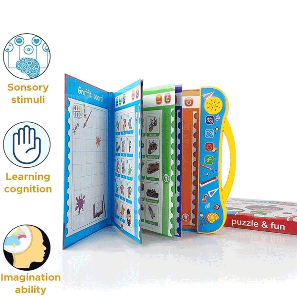 Interactive Phonics Learning Book for Kids – Talking Sound Book with Educational Games & Learning Pen | 3+ Years