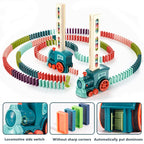 Domino Train Toy – Automatic Domino-Laying Train for Kids | 35% OFF + COD