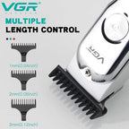VGR Rechargeable Hair & Beard Clipper – Professional Grooming Trimmer for Men | Portable & Cordless