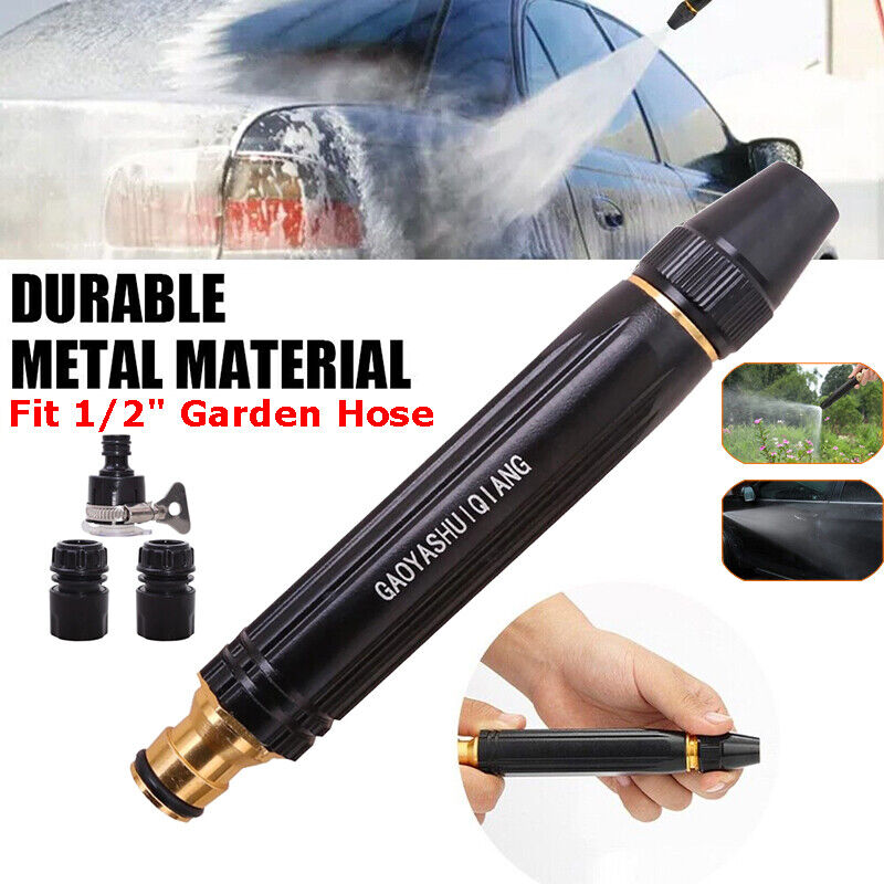 High Pressure Water Hose Nozzle – Powerful Adjustable Spray Gun for Car, Garden & Cleaning
