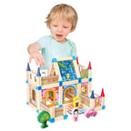 Beilaluna™ 128 Pcs Wooden Building Blocks Toy for Kids (3+) | 35% OFF – Cash on Delivery