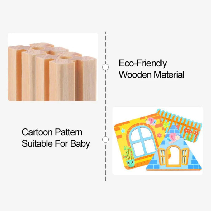 Beilaluna™ 128 Pcs Wooden Building Blocks Toy for Kids (3+) | 35% OFF – Cash on Delivery